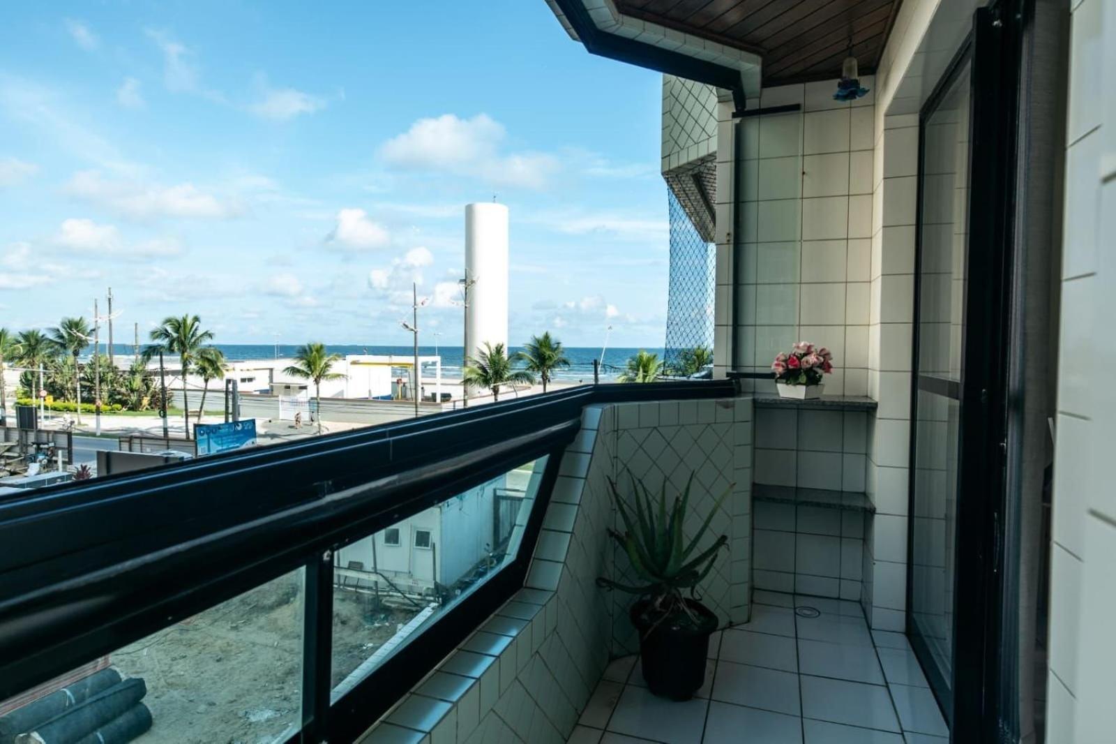 Frente Vista Mar Com Varanda Wi Fi 300Mbps E 10M Da Praia Da Tupi - Estacionamento Gratuito Praia Grande  Zewnętrze zdjęcie